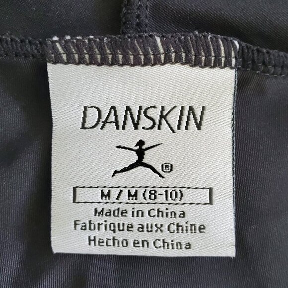 Danskin Black Workout Cardigan Wrap Shawl Collar Black Style 4714 Size M - Picture 11 of 13